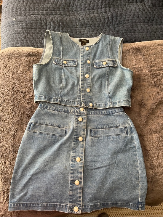 House of Harlow 1960 Dresses & Skirts - House of Harlow 1960 Light Blue Denim Set